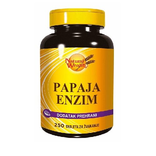 NATURAL WEALTH PAPAJA ENZIM 250 TABLETA