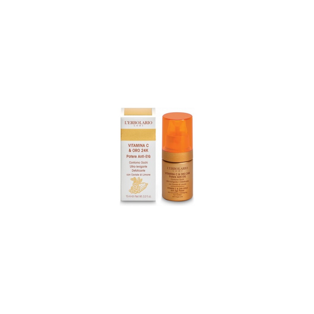 LERBOLARIO VITAMINA C & ORO 24K GOLD KREMA OKO OČIJU