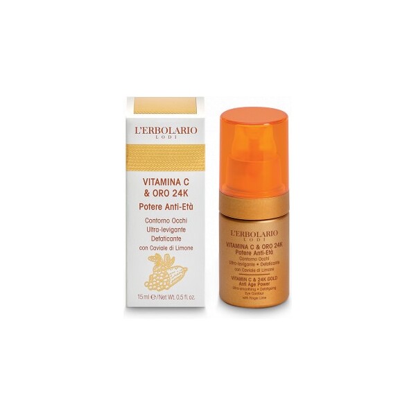 LERBOLARIO VITAMINA C & ORO 24K GOLD KREMA OKO OČIJU