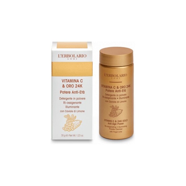 LERBOLARIO VITAMINA C & ORO 24K GOLD PRAH ZA ČIŠĆENJE LICA