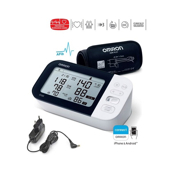 TLAKOMJER OMRON M7 INTELLI IT + ADAPTER