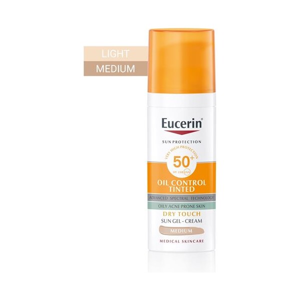 EUCERIN SUN OIL CONTROL TINTED GEL KREMA SPF50+ MEDIUM