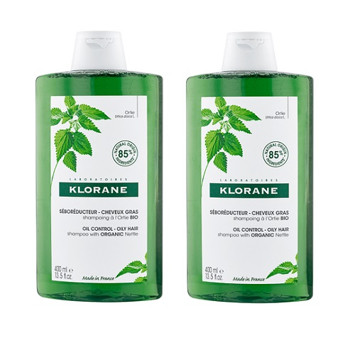 KLORANE ŠAMPON S ORGANSKOM KOPRIVOM 400ML DUO PAKIRANJE