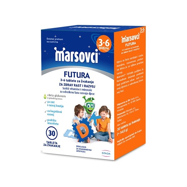 MARSOVCI FUTURA 3-6 TABLETE ZA ŽVAKANJE
