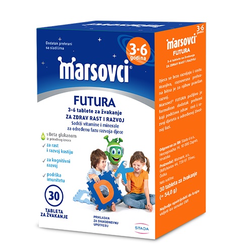 MARSOVCI FUTURA 3-6 TABLETE ZA ŽVAKANJE