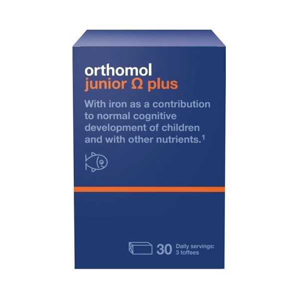 ORTHOMOL JUNIOR OMEGA PLUS KARAMELE 30 DNEVNIH DOZA