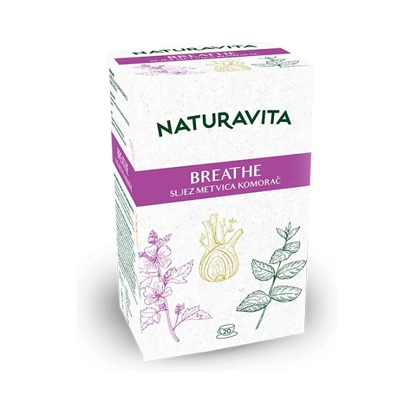 ČAJ BREATHE 20 VREĆICA NATURAVITA