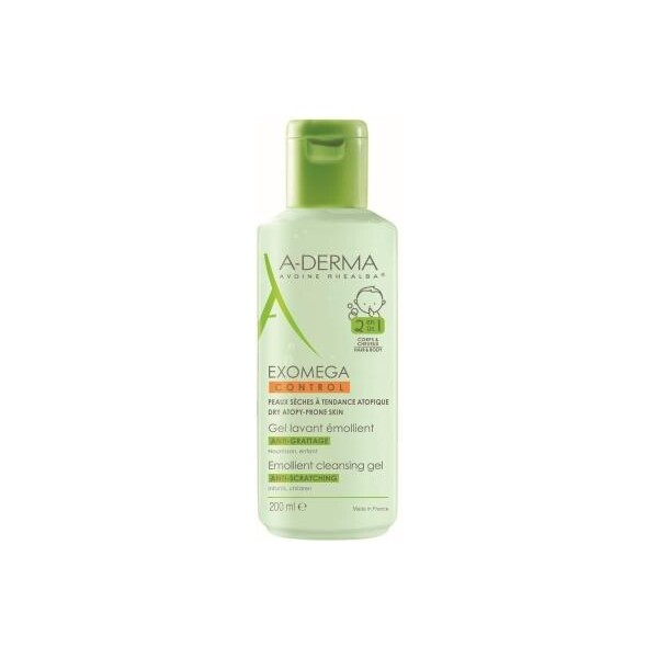 A-DERMA EXOMEGA CONTROL EMOLIJENTNI GEL 2U1 500ML