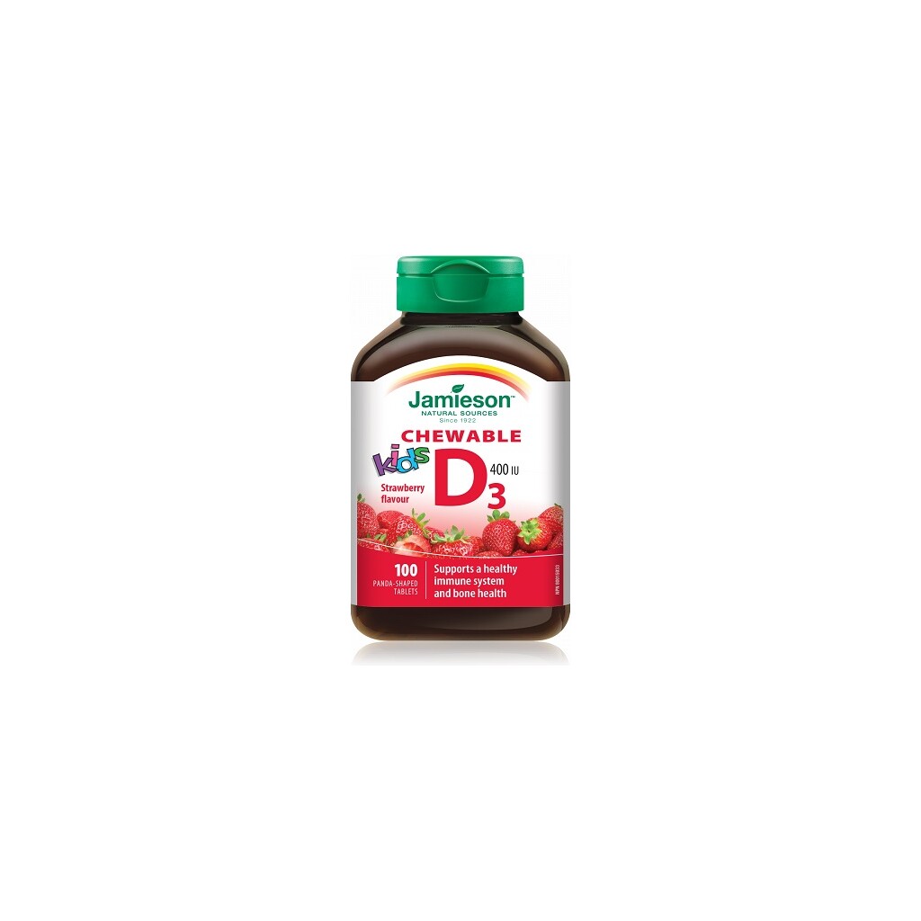JAMIESON VITAMIN D3 TABLETE ZA ŽVAKANJE ZA DJECU A100