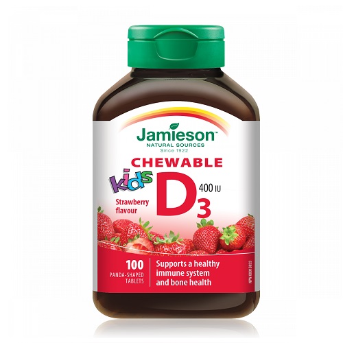 JAMIESON VITAMIN D3 TABLETE ZA ŽVAKANJE ZA DJECU A100