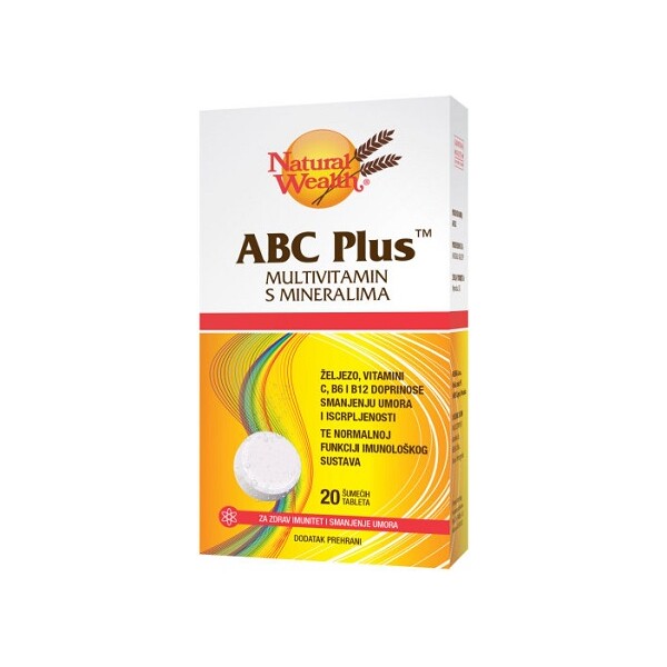 NATURAL WEALTH ABC PLUS ŠUMEĆE TABLETE A20