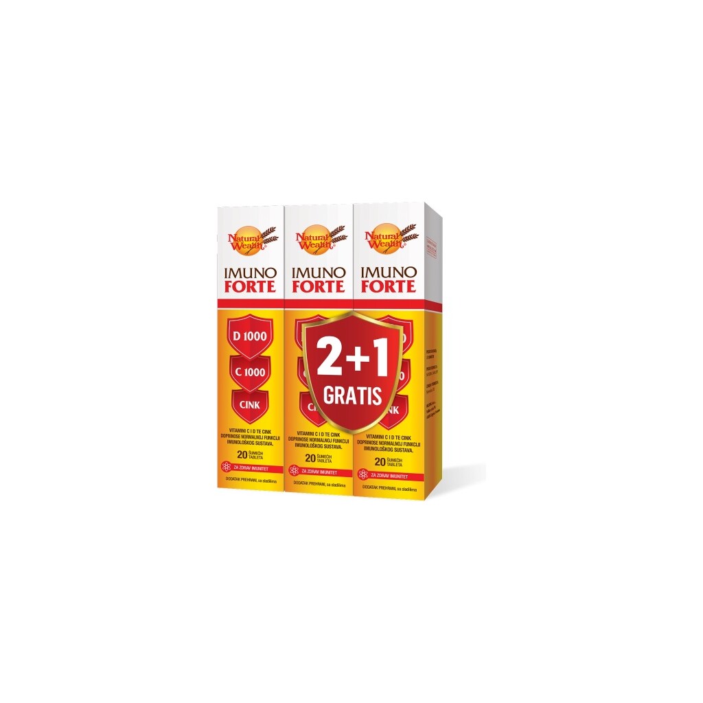 NATURAL WEALTH IMUNO FORTE A20 2+1 GRATIS