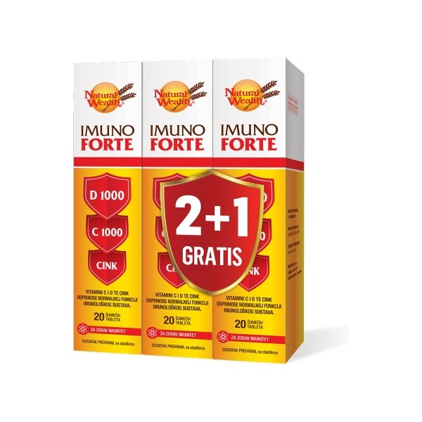 NATURAL WEALTH IMUNO FORTE A20 2+1 GRATIS
