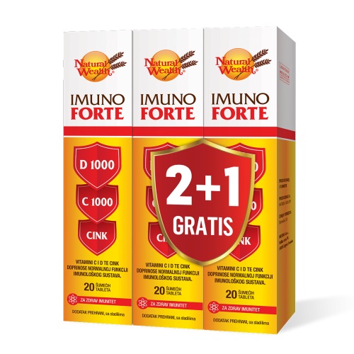 NATURAL WEALTH IMUNO FORTE A20 2+1 GRATIS