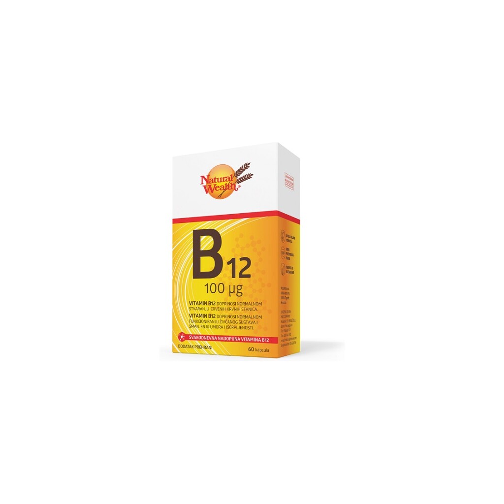 NATURAL WEALTH VITAMIN B12 100MCG A60