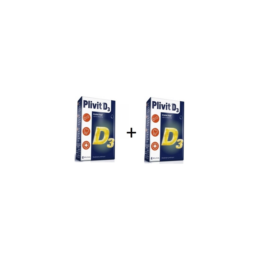 PLIVIT D3 ORALNE KAPI 5ML 1+1 PROMO PAKIRANJE