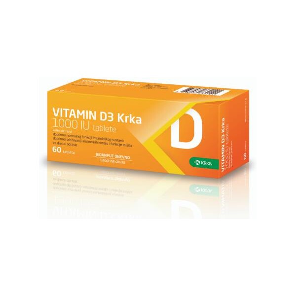 VITAMIN D3 TABLETE 1000UI KRKA