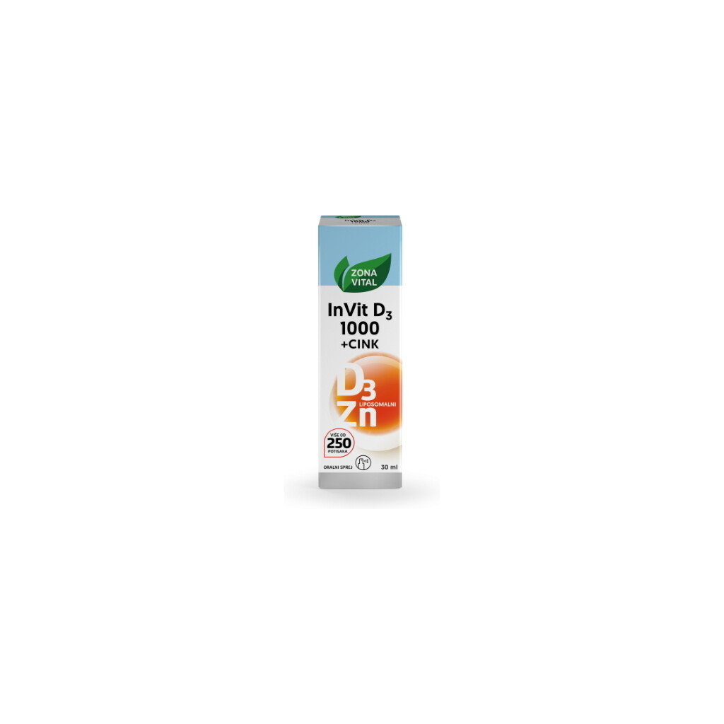 ZONA VITAL INVIT D3 1000+CINK 30ML ORALNI SPREJ