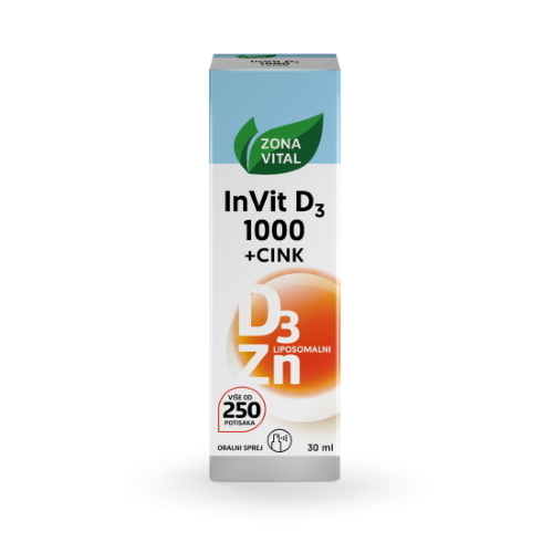 ZONA VITAL INVIT D3 1000+CINK 30ML ORALNI SPREJ