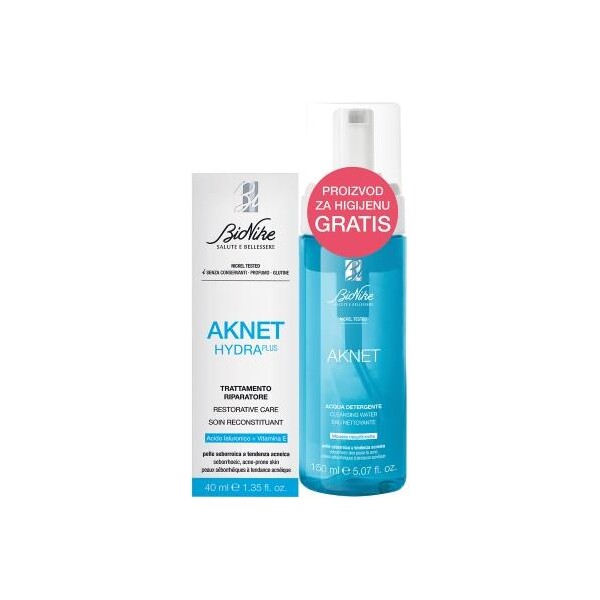 BIONIKE AKNET HYDRA PLUS KREMA 40ML+ OTOPINA ZA ČIŠĆENJE 150ML