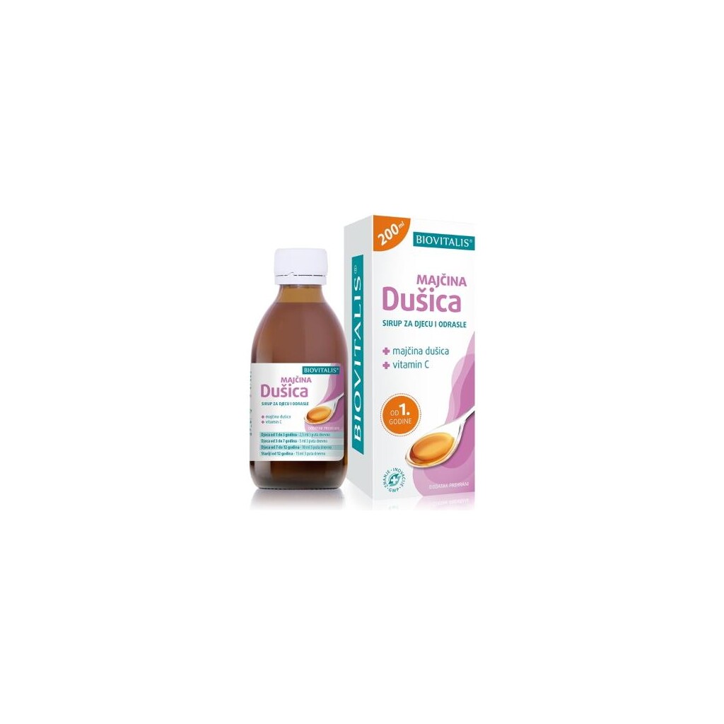 BIOVITALIS MAJČINA DUŠICA SIRUP 200ML
