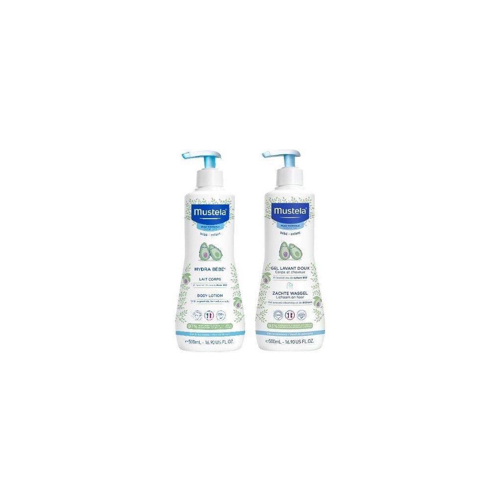 MUSTELA HYDRA BEBE LOSION 500ML + GEL ZA PRANJE 500ML