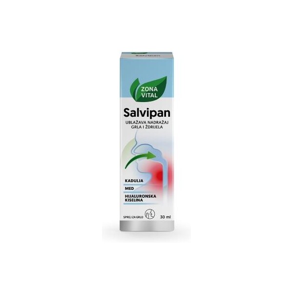 SALVIPAN SPREJ ZA GRLO ZONA VITAL 30ML