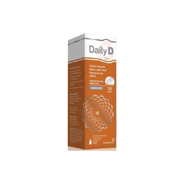 DAILY D 4000UI ORALNI SPREJ 20ML HAMAPHARM