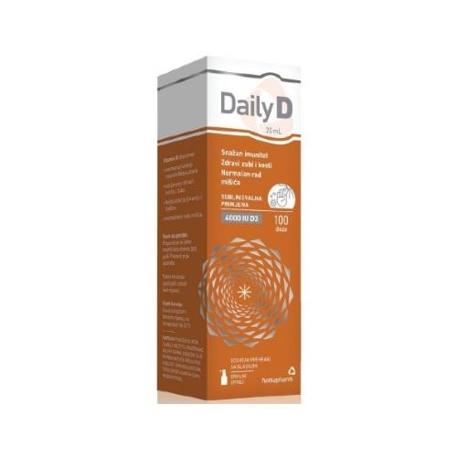 DAILY D 4000UI ORALNI SPREJ 20ML HAMAPHARM