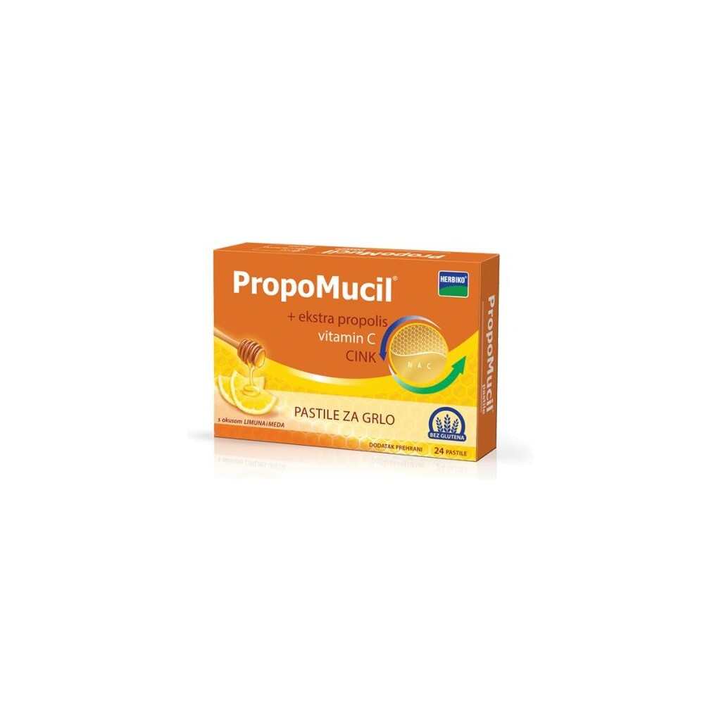 PROPOMUCIL PASTILE MED I LIMUN A24 HERBIKO