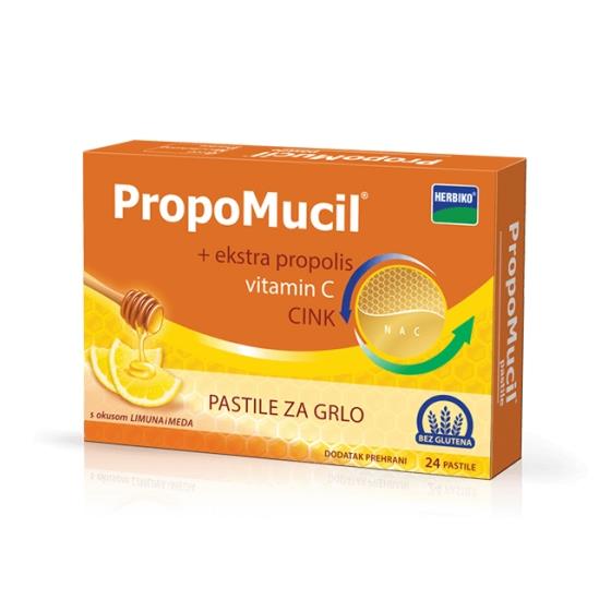 PROPOMUCIL PASTILE MED I LIMUN A24 HERBIKO