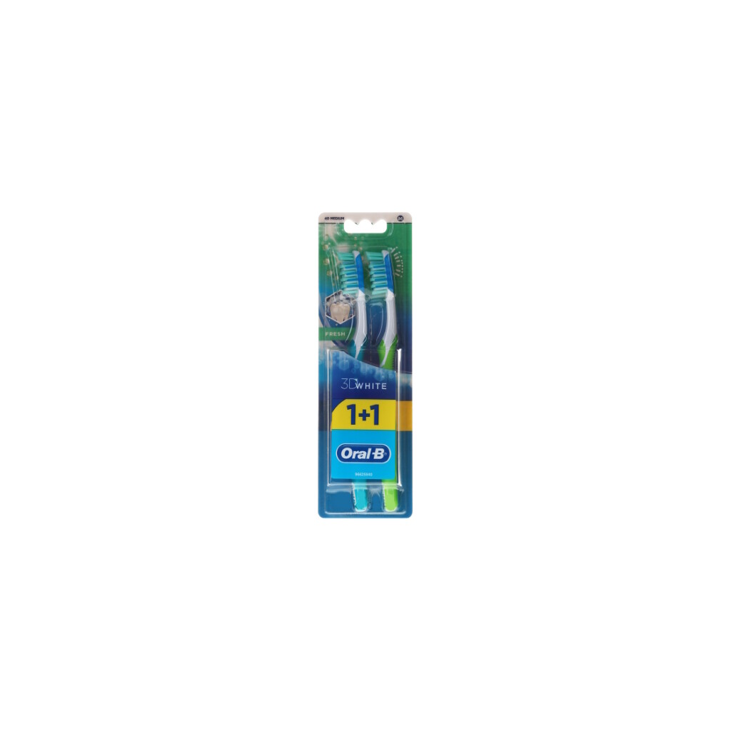 ČETKICA ZA ZUBE ORAL B 3DWHITE FRESH MEDIUM 1+1