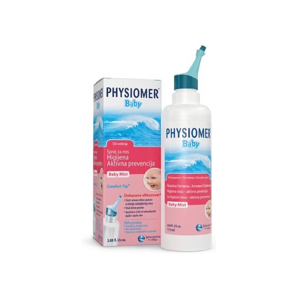 PHYSIOMER BABY SPREJ ZA NOS 115ML