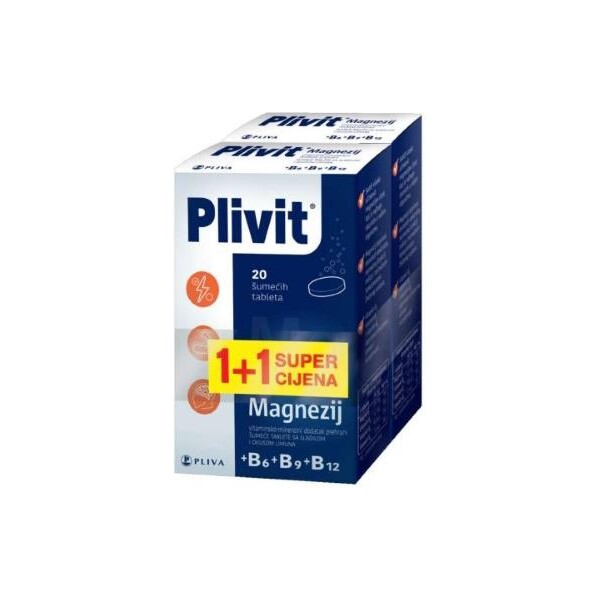PLIVIT MAGNEZIJ ŠUMEĆE TABLETE A20 1+1