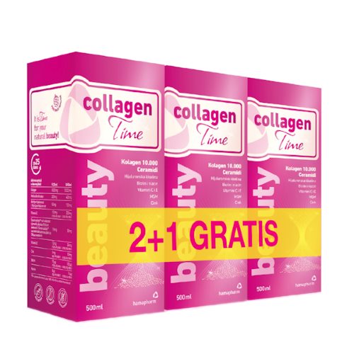 COLLAGEN TIME BEAUTY 500ML HAMAPHARM 2+1 GRATIS