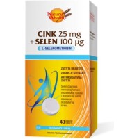 NATURAL WEALTH CINK + SELEN ŠUMEĆE TABLETE A40
