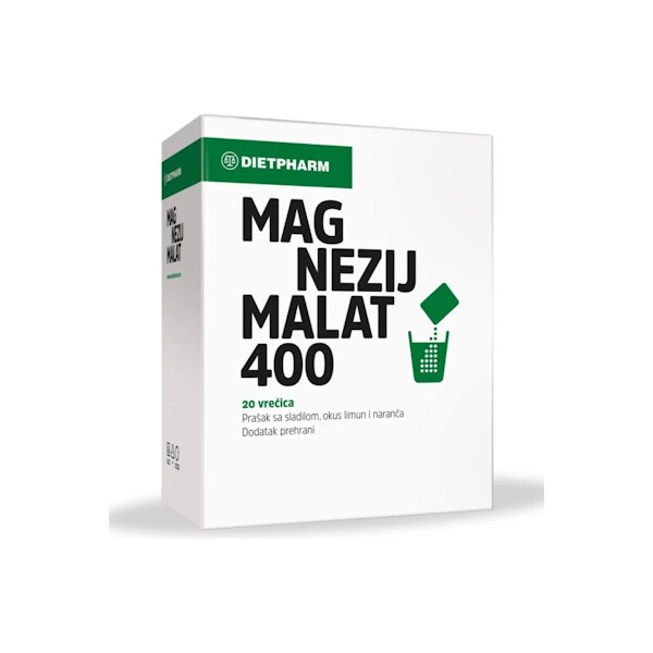 DIETPHARM MAGNEZIJ MALAT 400 PRAŠAK A20