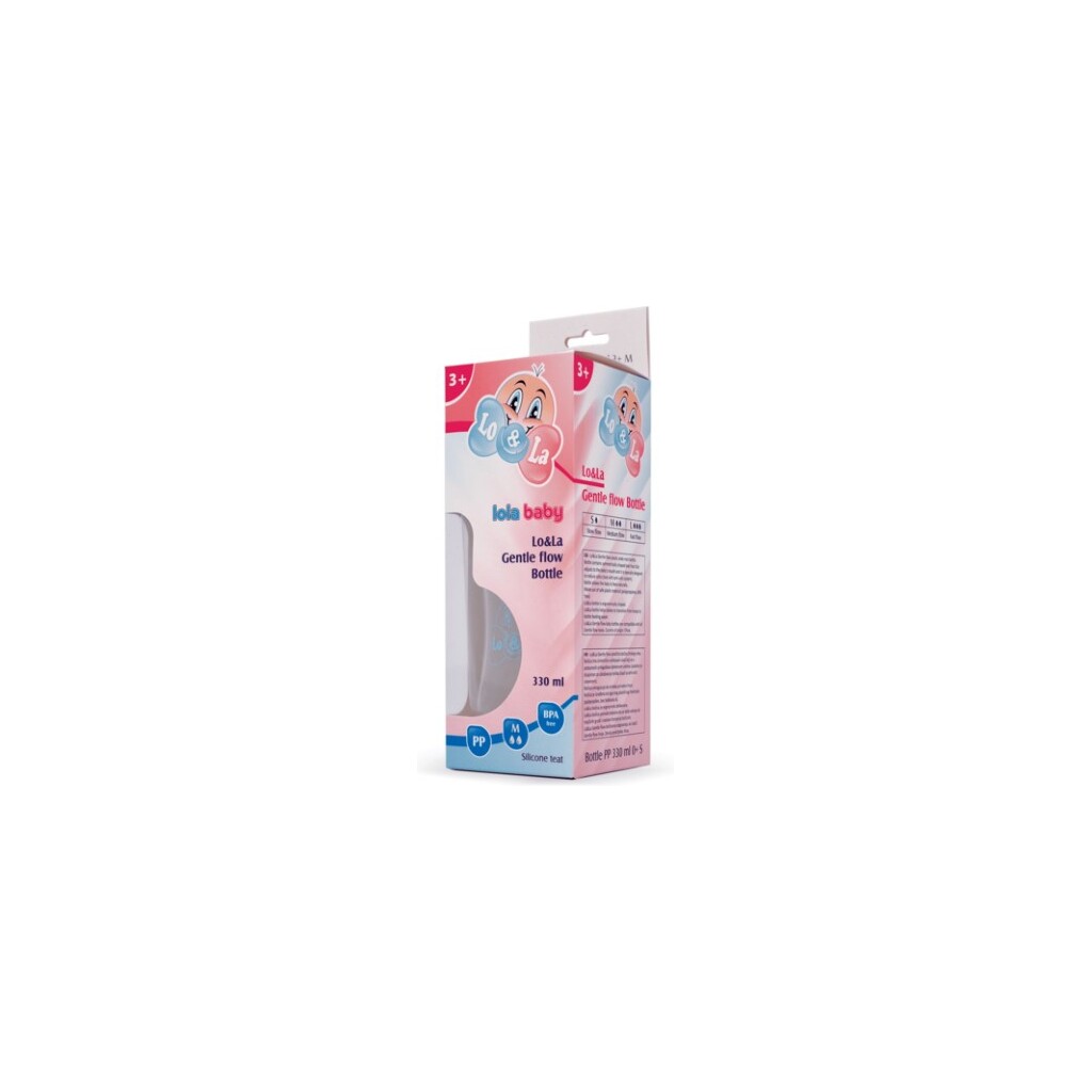 DJEČJA BOČICA LOLA PVC 330ML 3M+