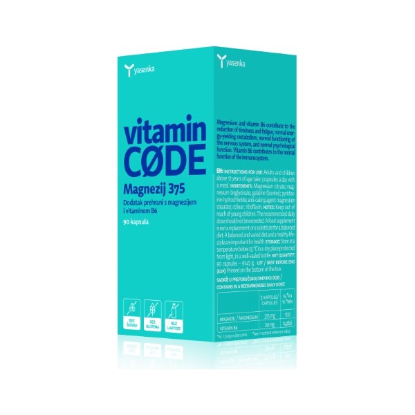 YASENKA VITAMIN CODE MAGNEZIJ 375 KAPSULE A90