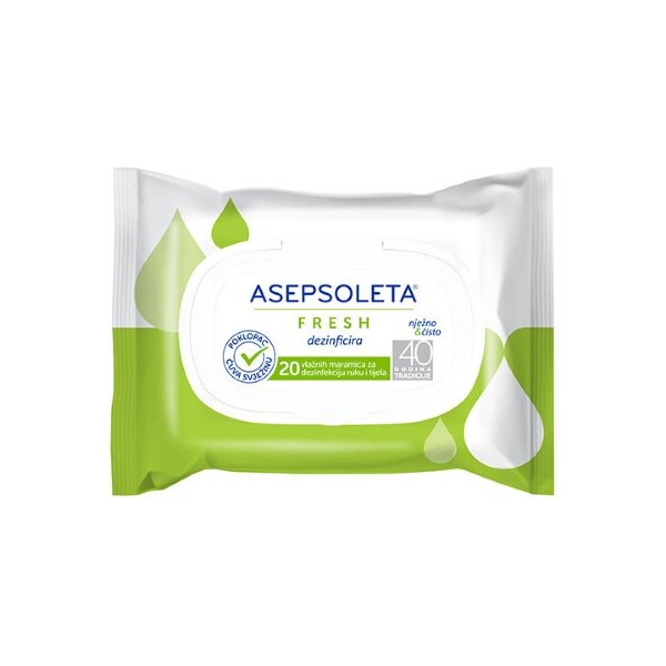 ASEPSOLETA FRESH DEZINFEKCIJSKE MARAMICE A20