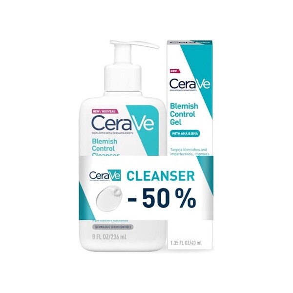 CERAVE BLEMISH CONTROL GEL ZA ČIŠĆENJE + GEL ZA KOŽU PROMO