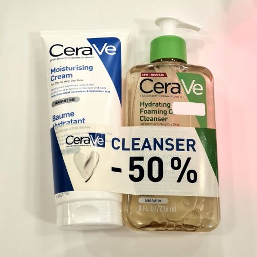 CERAVE HIDRATANTNO ULJE ZA ČIŠĆENJE + KREMA PROMO