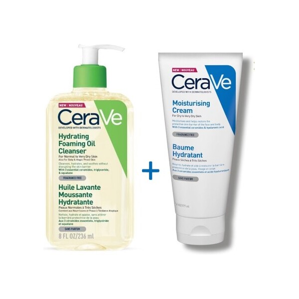 CERAVE HIDRATANTNO ULJE ZA ČIŠĆENJE + KREMA PROMO
