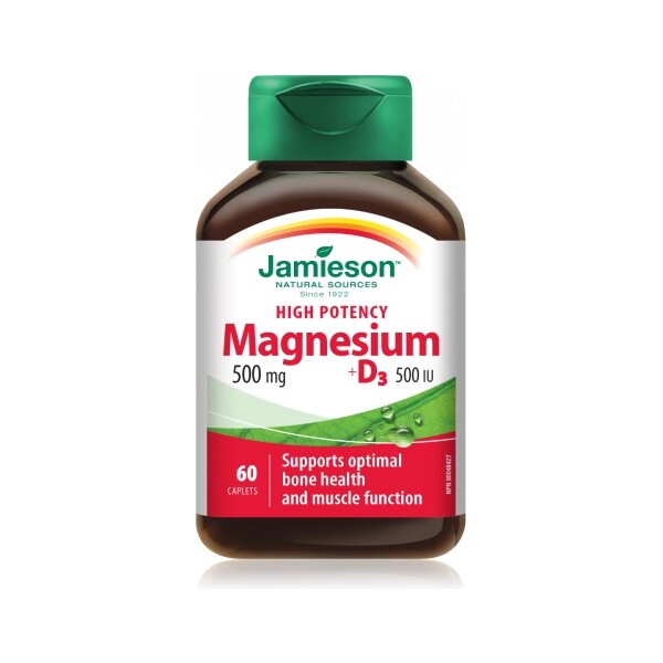 JAMIESON MAGNEZIJ 500 + VITAMIN D3 TABLETE A50