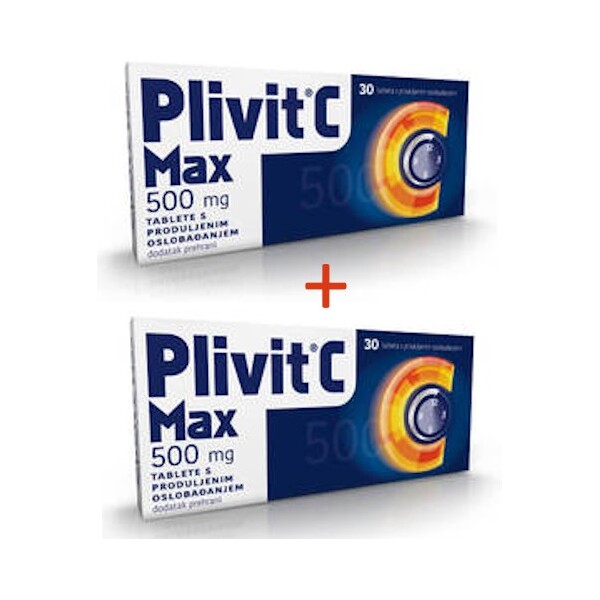 PLIVIT C MAX 500 MG A30 1+1 PROMO
