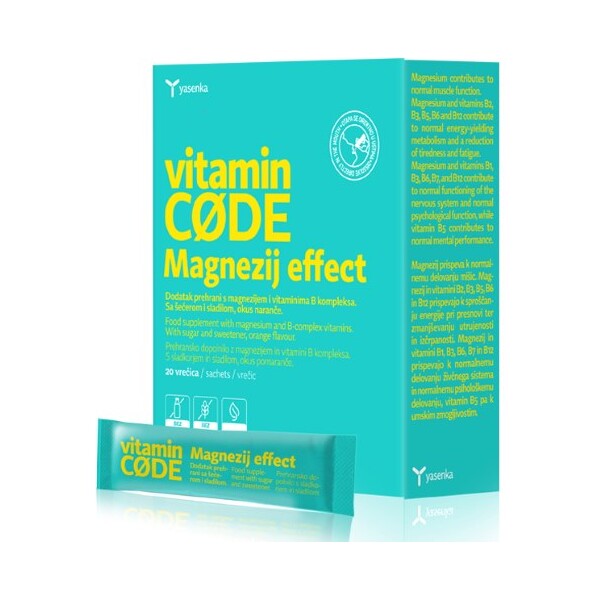 VITAMIN CODE MAGNEZIJ EFFECT 375 VREĆICE A20 YASENKA