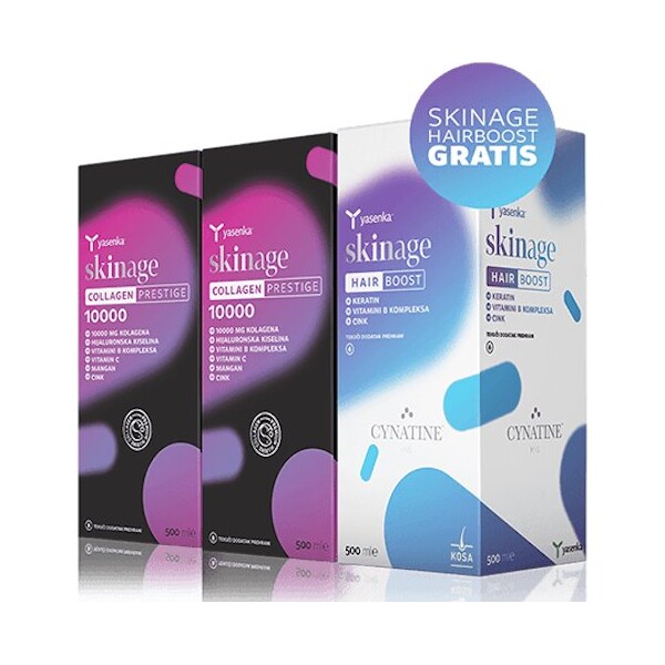 YASENKA SKINAGE COLLAGEN PRESTIGE I HAIRBOOST 500ML 2+1