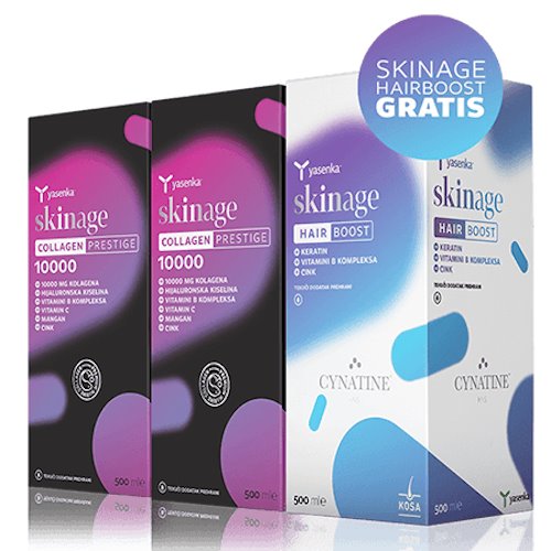 YASENKA SKINAGE COLLAGEN PRESTIGE I HAIRBOOST 500ML 2+1