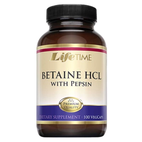 LIFETIME BETAIN HCL I PEPSIN KAPSULE A100