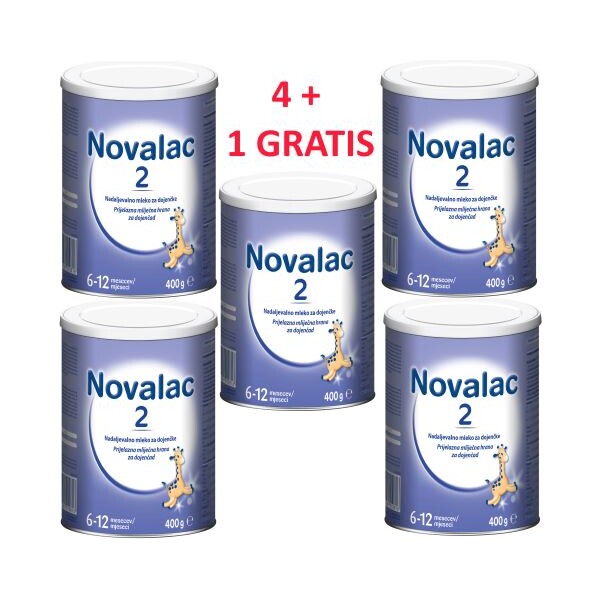 NOVALAC 2 DJEČJA HRANA 400G 4+1 GRATIS